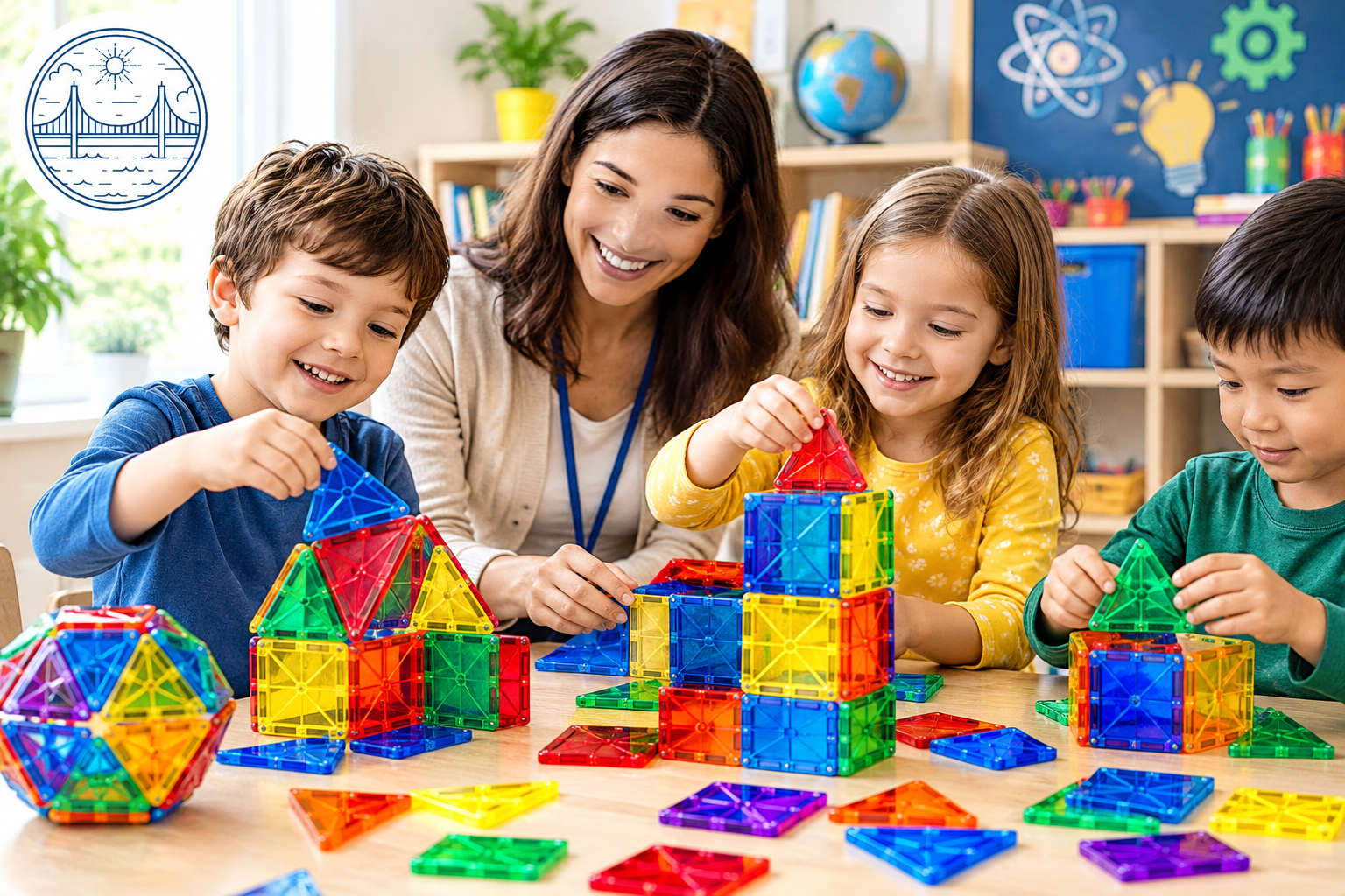 magnetic building tiles