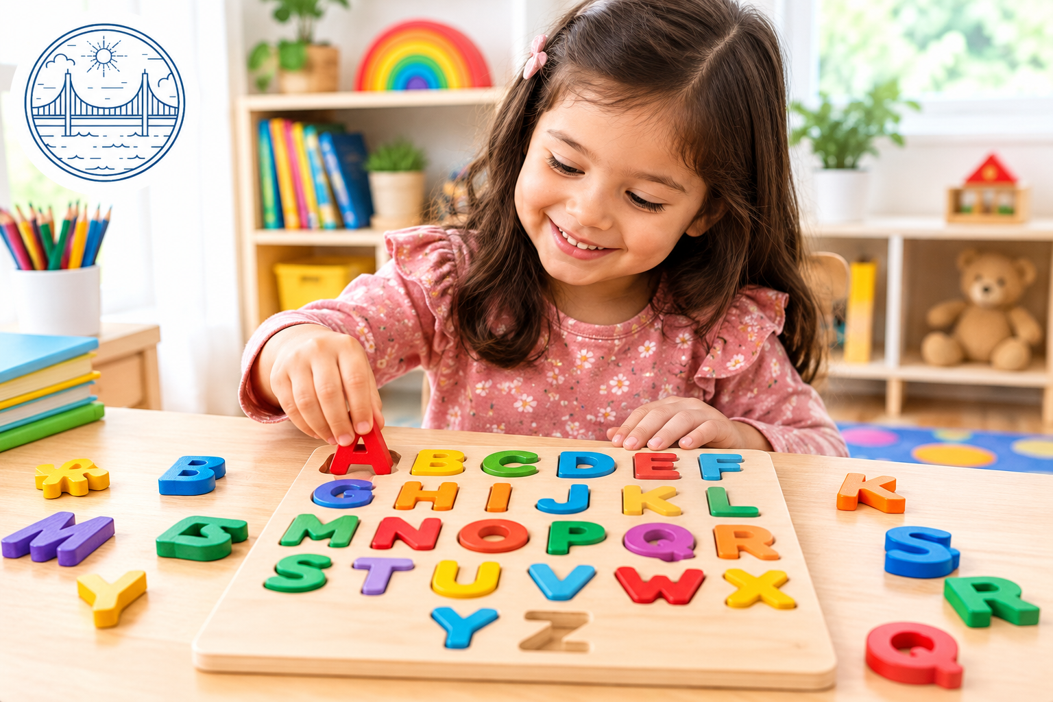 wooden alphabet puzzle